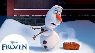 Olaf salva o bolo de frutas! | Frozen