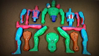 Merakit Mainan Spider-Man vs Captain America vs Siren Head vs Hulk Smash Avengers Superhero Toys