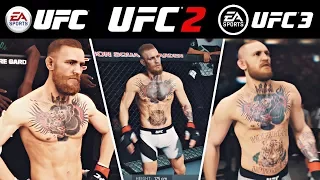 EA SPORTS UFC vs UFC 2 vs UFC 3 | Side by Side Gameplay Comparison