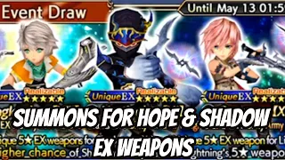 Summons for Hope & Shadow EX Weapons - DFFOO - Dissidia Final Fantasy Opera Omnia