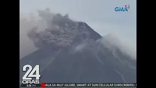 24 Oras: PHIVOLCS: Malabong mauwi sa 'explosive erruption' ang pag-aalburoto ng Mayon