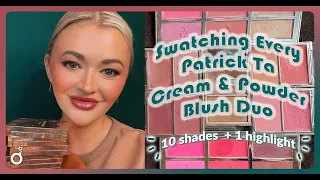 Swatching EVERY PATRICK TA Blush Duo | ALL 10 SHADES | BombshelRebeka