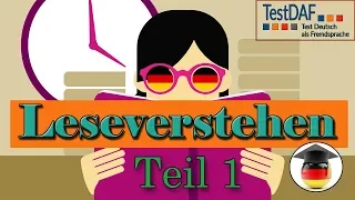 TestDaF. Leseverstehen Teil 1. Schlüsselwörter sind echt wichtig