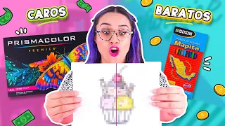 COLORES BARATOS VS CAROS 😱 ¿Cual es mejor? *Regreso a clases*✏📒