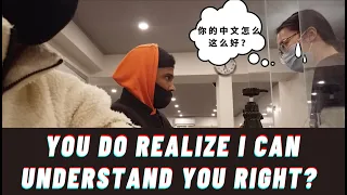 Chinese speaking Black man catches Asian nail salon workers gossiping about him, He responds