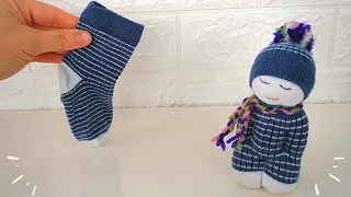 HOW TO MAKE A DOLL FROM SOCKS / RECYCLE / DIY🧦🤩