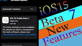 iOS 15 Public Beta 7 New Features || How To Install IOS 15 || IOS 15 Beta Version