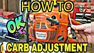 How To Actually Tune A Chainsaw!