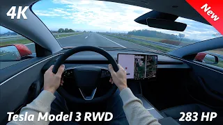 Tesla Model 3 RWD 2024 - POV Test Drive & FULL Review in 4K (Highland)