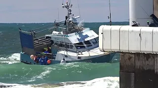 📛 ATTENTION OCÉAN DÉCHAÎNÉ GROSSES VAGUES DANS LA PASSE DE CAPBRETON. BIGWAVES. 🌊😨