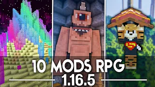 10 MODS RPG para MINECRAFT 1.16.5 ⚔️😄