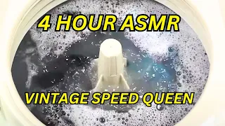 4 Hour Vintage Speed Queen Marathon Washer ASMR