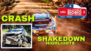 WRC RALLY CHILE BIOBÍO 2023 || Shakedown highlights || action Crases and max Attack