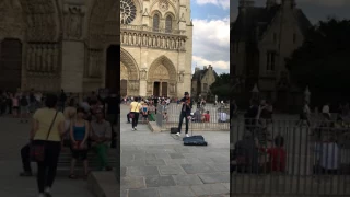 DESPACITO violin cover - Notre Dame Cathedral, Paris
