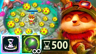 TEEMO BUT I THROW 100 SHROOMS PER ROUND IN 2V2 (INFINITE ABILITY HASTE)