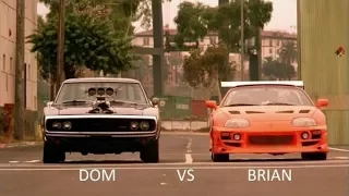 The Fast and The Furious (2001) Dominic Vs Brian Ending Race