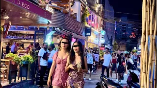 Popular night life street in Phnom Penh | Cambodia 2023