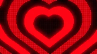 Black and Red Y2k Neon LED Lights Heart Background || 1 Hour Looped HD