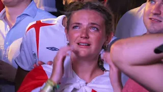 England Fans: Happy... and sad.