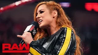 Becky Lynch and Lacey Evans have a war of words: Raw, April 22, 2019