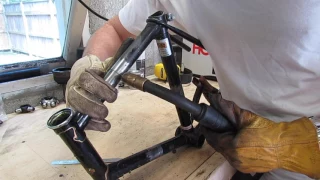 Cutting, Grinding and Welding a Bicycle Frame