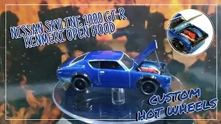 CUSTOM HOT WHEELS NISSAN SKYLINE 2000 GT-R KENMERI