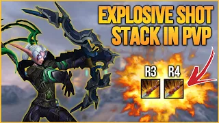 Stacking Explosive ranks for Burst💥 - Survival Hunter PvP WotLK Classic 2023