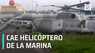 Cae helicóptero de la Marina en Hidalgo - Paralelo 23