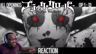 Black Clover Openings 1-13 [REACTION + DISCUSSION]