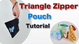 EASY Triangle Zipper Pouch Tutorial