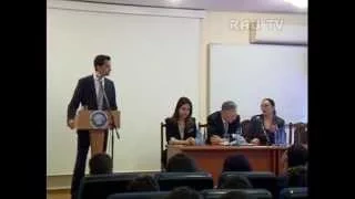 Лекция на тему "Армяно-германские экономические отношения" в РАУ.