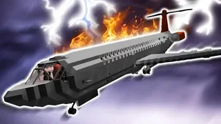 PLANE STRUCK BY LIGHTNING!! - Stormworks: Build and Rescue Gameplay Roleplay - Sinking Ship Survival