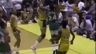 Mark Aguirre Posterizes Mychal Thompson (1988 Playoffs)