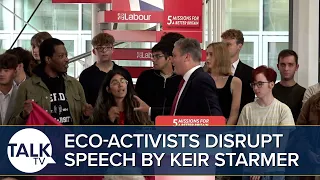 Eco-Activists Disrupt Speech By Sir Keir Starmer