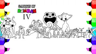 Garten Of Banban 4 Coloring Pages / How to color All New Monsters and Bosses / Cartoon - On & On NCS