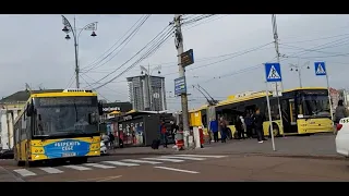 Автобус №24.Залізничний вокзал-Музей ВВВ.Київ/Bus line 24. Railway st.-Museum 2WW.Kyiv