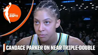 'I'm old, Holly' - Candace Parker on missing a triple-double by 2 assists 😂 | WNBA on ESPN