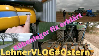 VLOG#Ostern2021 Rübenleger Kleine kurz erklärt I Fendt 824 und Lemken kreiseln vor