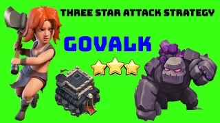 How to GOVALK TH9 | War Attacks | 3 Star Attack Strategy | Episode 1 | Clash of Clans