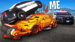 Trolling Cops with 100 Craziest Cars.. GTA 5 RP