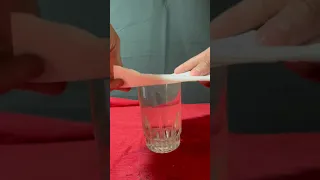 🔥water Vs Napkin experiment (tissue paper) | crazy Science experiment🌹#short #viral #science