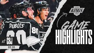 Quinton Byfield scores GOAL OF THE YEAR in Win over Columbus Blue Jackets | LA Kings Game Highlights