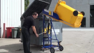 Liftmaster Rugged Manual (BLHP model) hydraulic bin lifter | Lift wheelie bins up to 100kg