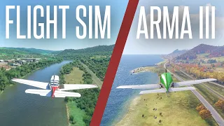 Exploring Arma 2's Chernarus and Arma 3's Altis' REAL WORLD AREAS in Microsoft Flight Sim 2020!