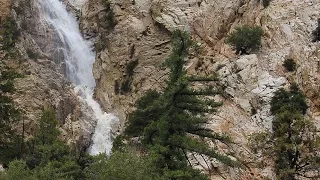 Big Falls and Vivian Falls after the rain at Forest Falls CA