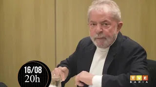 Hoje às 20hs tem entrevista inédita com Lula aqui na TVT