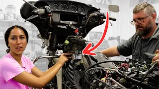 Can I Teach This Girl To Fix A Harley Motorcycle Without Breaking It?