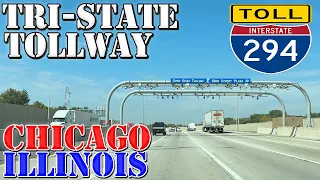 I-294 North - Tri-State Tollway - Chicago - Illinois - 4K Highway Drive