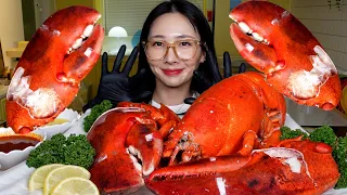 👑3.2KG 집게가 얼굴만한 대왕 랍스타👑 GIANT LOBSTER🦞 MUKBANG EATING SOUNDS ロブスター Tôm hùm