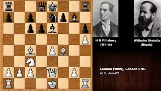 Harry Nelson Pillsbury vs Wilhelm Steinitz - London (1899)